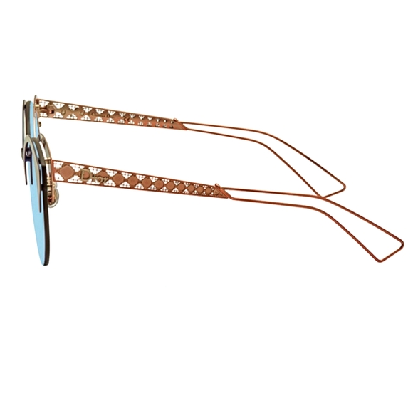 DIOR "DIORAMA CLUB" FBX/A4 55MM MATTE BLUE & PINK DESIGNER WOMEN'S SUNGLASSES - Picture 4 of 8